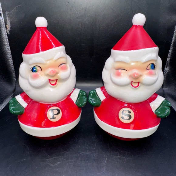 Holt Howard Other - Vintage 1960 Holt Howard Japan Christmas Winking Santa Salt & Pepper Shakers